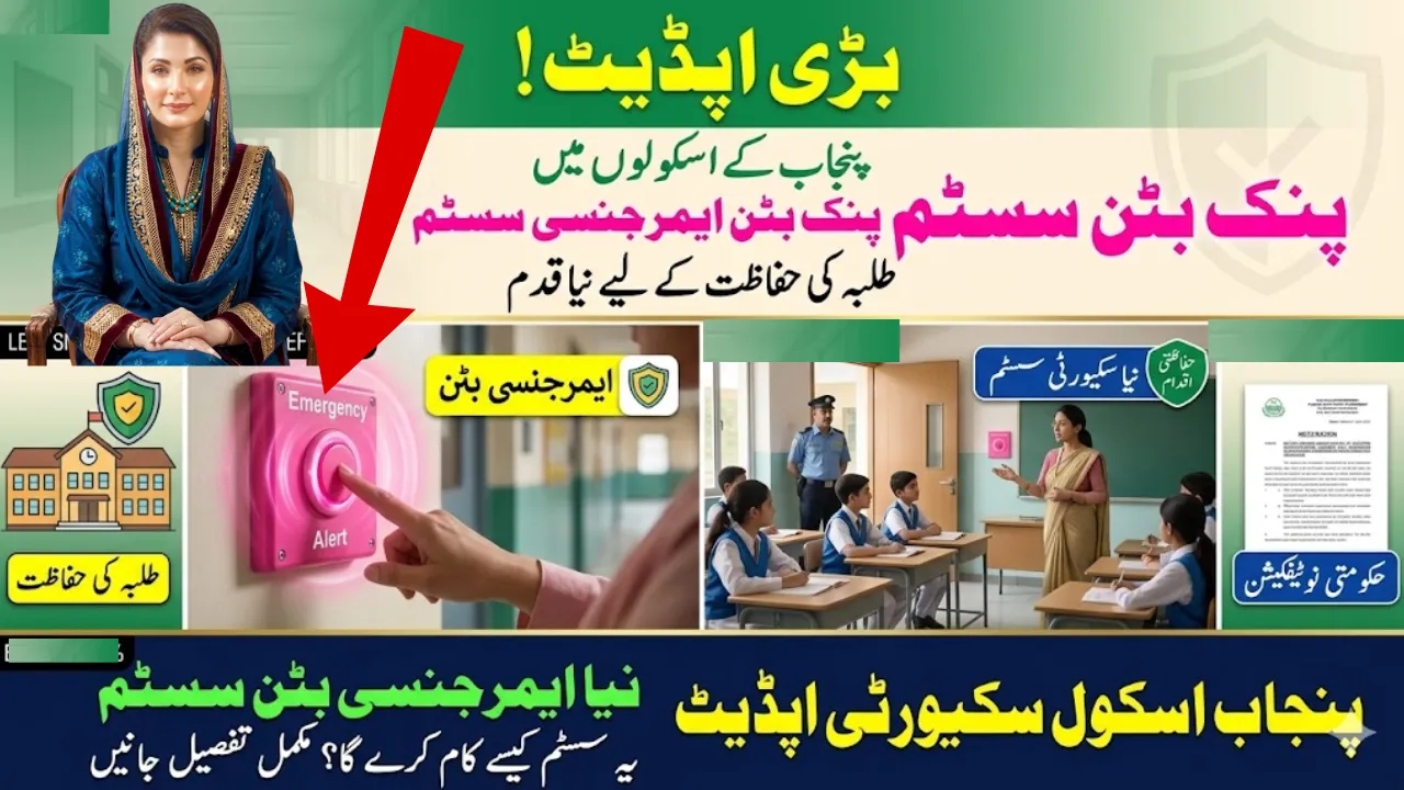 Pink Button Emergency System Launched in Punjab Schools Notification