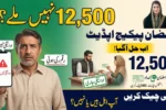Ramzan Relief Package Rs12500 Not Received Eligibility Check Issue Solved
