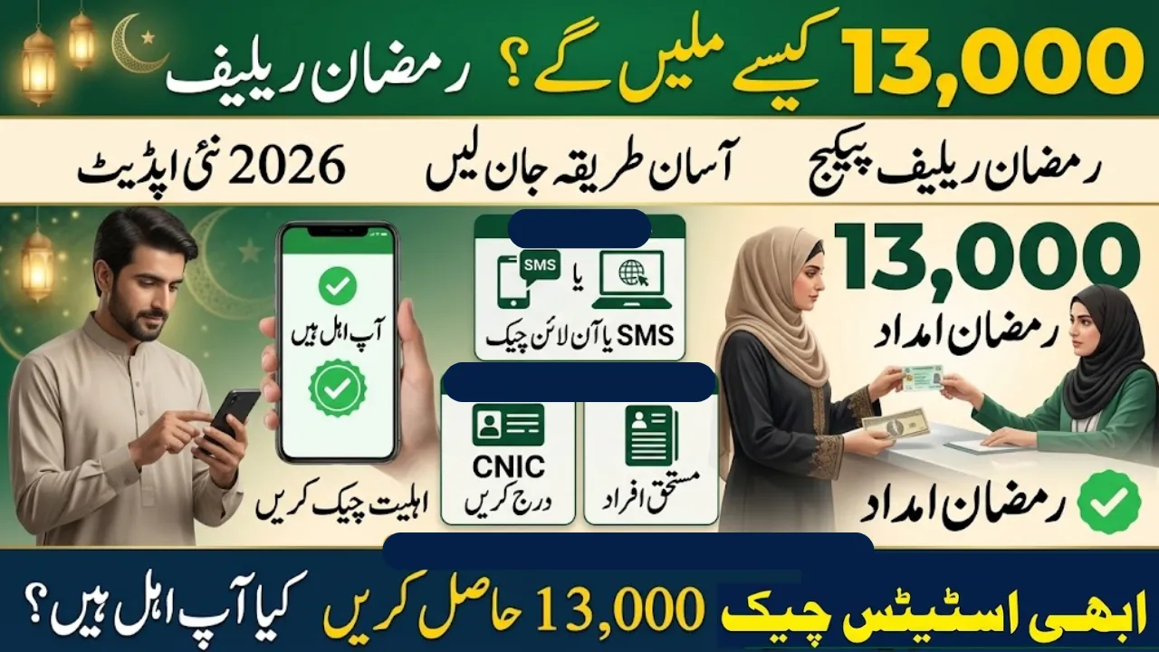 Ramzan Relief Package Rs13000 – Easy Method to Receive Payment in 2026